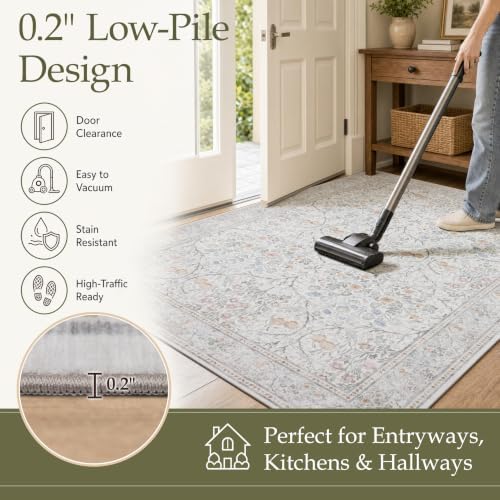 JOLLYVOGUE 8x10 Area Rugs for Living Room, Washable Rug - Image 6