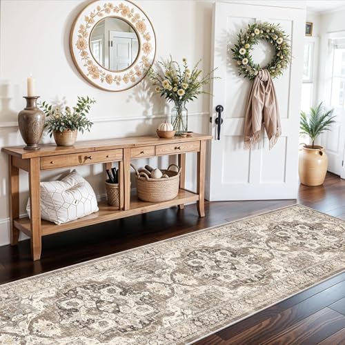 3x12 Washable Hallway Runner Rug: Soft Kitchen Rug Non Slip Rug Runner - Image 3