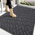 OLANLY Front Door Mat Outside 59x34, All-Season Absorbent Rubber Doormat by OLANLY