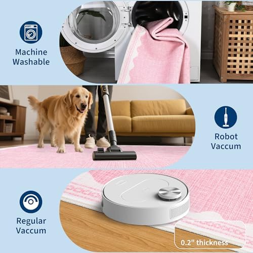 GarveeHome 2.5x8 Runner Rug for Hallway Washable Kitchen Rugs Non Slip Solid - Image 6