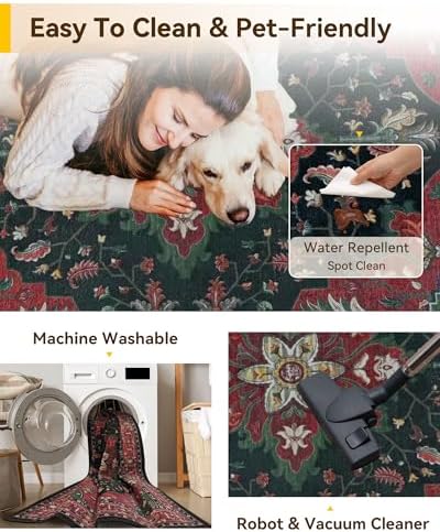 RELEANY Washable Area Rug, Small 2'6"x4' - Image 4