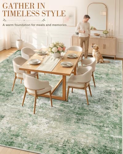OLANLY 9x12 Washable Area Rug, Soft Non Slip Carpet - Image 3