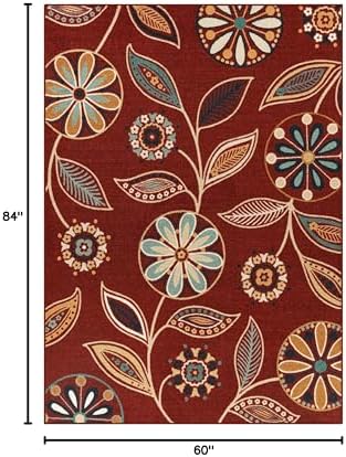 Maples Rugs Reggie Bohemian Floral Print Area Rug - Image 2