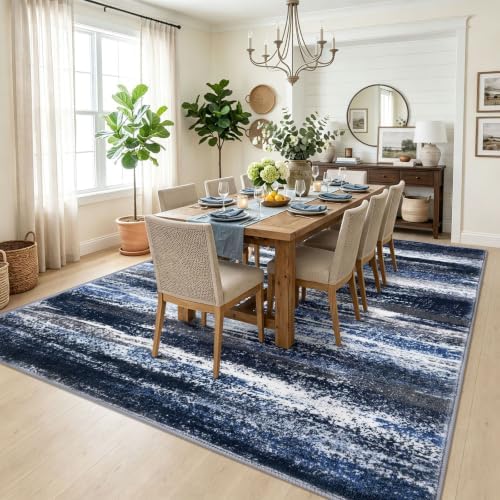 Lansny Modern Abstract 9x12 Area Rugs - Image 2