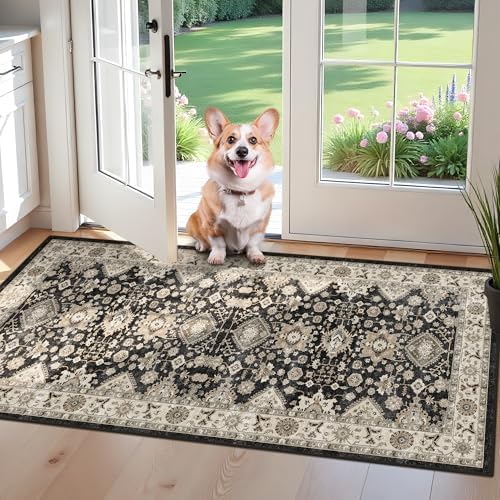 Black Entryway 2x4 Runner Rug: Runners by TOPRUUG