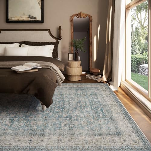 Machine Washable Living Room Rug: 5x7 Area Rugs - Image 6