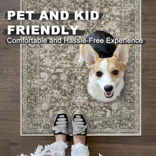 KILOCOCO Hallway Runner 2x5 Washable Runner Non-Slip Kitchen Rug - Image 6