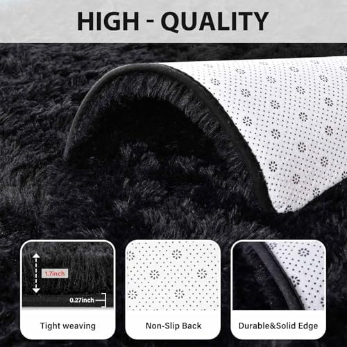 FinRèc Home 5x8 Non-Slip Fluffy Area Rugs - Image 3
