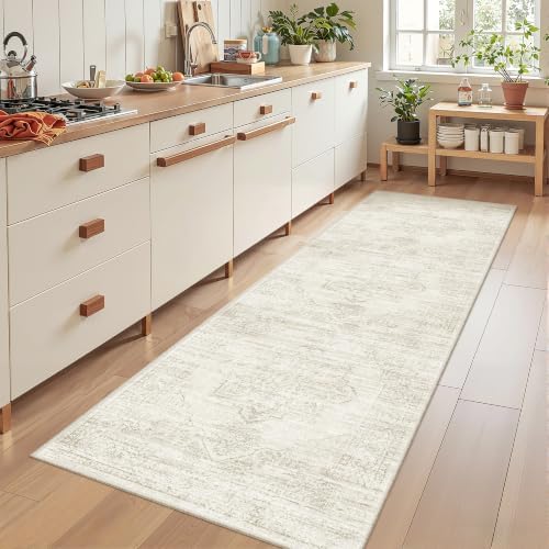 2'6 x 8' Runner Rug Non Slip, Washable Kitchen Rugs by Restydon
