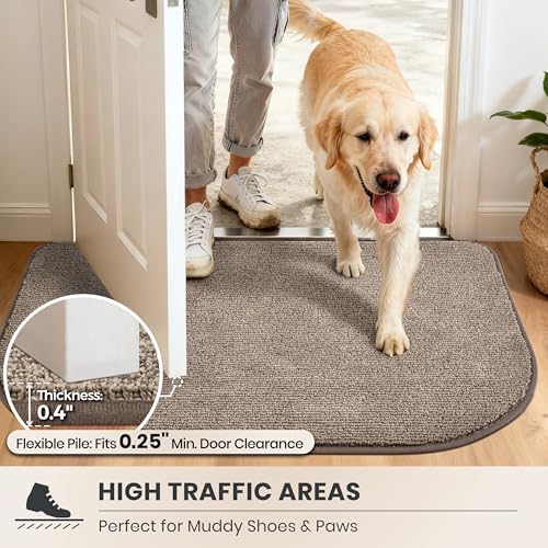 PURRUGS Dirt Trapping Door Mat, Heathered Beige - Image 6