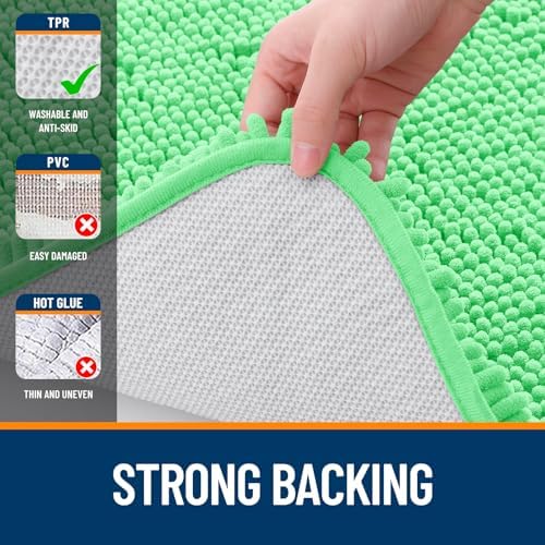 OLANLY Large Bathroom Rugs 40x32, Extra Soft Absorbent Chenille Bath Rugs - Image 6