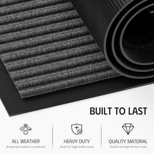 Front Door Mat, Non-Slip Heavy Duty Indoor Outdoor Doormat - Image 3