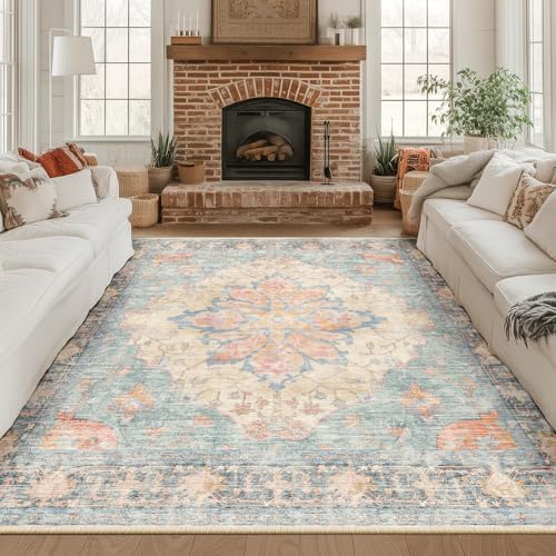 RELEANY Washable Area Rug, Square 8'x8' - Image 2