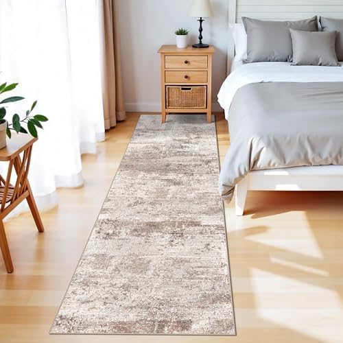 Washable 2x8 Hallway Runner Rug: Abstract Non Slip Rugs - Image 4