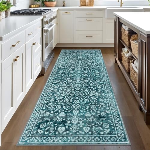 Washable Vintage 3x8 Runner Rug Non Slip Runners - Image 4