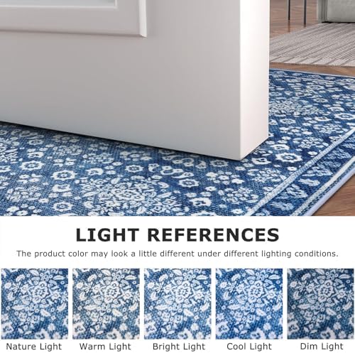 Vintage Washable Runners for Hallway 3x18 Runner Rug Non Slip - Image 3