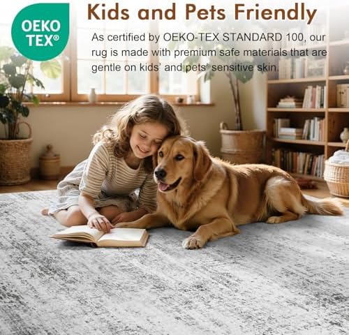 9x12 Ft Abstract Washable Area Rugs - Image 5