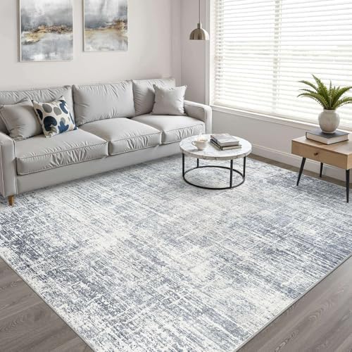 LOONGRUG 7x9 Area Rug Washable Neutral Modern Rug - Image 6
