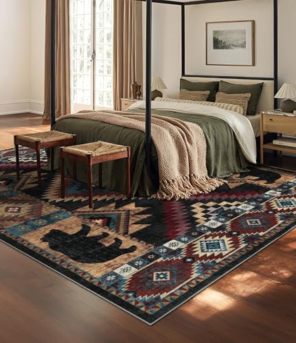 YIHOUSE 8x10 Western Cabin Area Rugs - Image 3