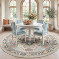 RELEANY Washable Area Rug, Round 7ft by RELEANY