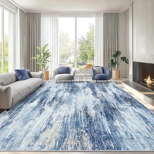 Amada Washable 8'x10' Abstract Area Rug - Image 2
