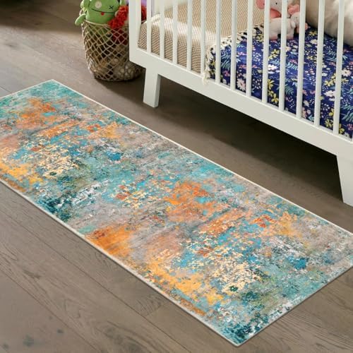 Lahome Modern Abstract Runner Rug - Image 7