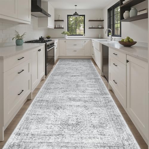 Soalmost Washable Hallway Runner Rug 4x12 Kitchen Entry Rugs Non-Slip - Image 2