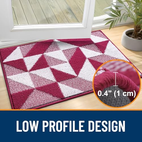 OLANLY Door Mat Indoor Entrance Washable 32x20, Odor-Free Low-Profile Front - Image 4