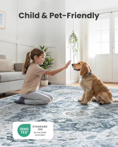 Amada Large 8x10 Washable Area Rug - Image 4
