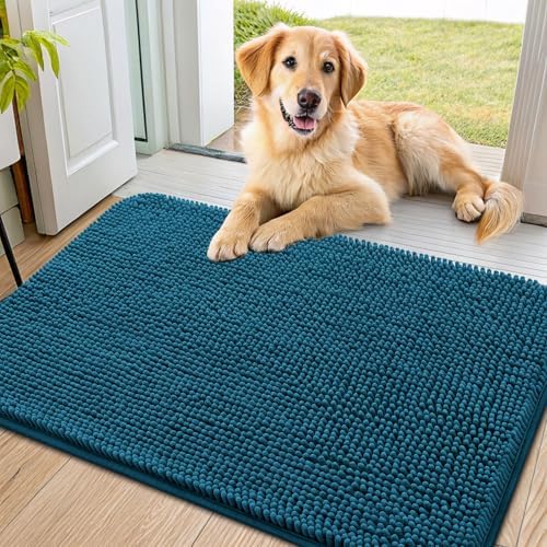 Smiry Dog Door Mat for Muddy Paws 36x24, Absorbs Moisture and Dirt Doormat by Smiry