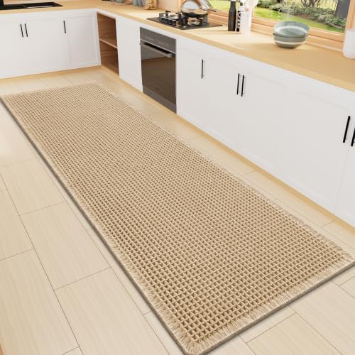 Smiry Waffle Bath Mat 60X16, Extra Soft Absorbent Bathroom Rugs by Smiry