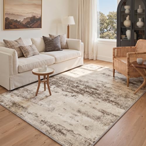 BEIMO 2x3 Antique Beige Abstract Area Rug, Washable Non-Slip - Image 5
