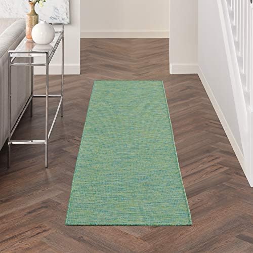 Nourison Home Positano Blue Green 2'2" x 8' Area Rug by NourisonHome