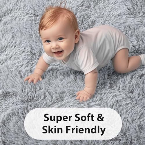 FinRèc Home 8x10 Non-Slip Fluffy Area Rugs - Image 5
