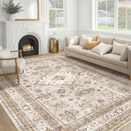 cotiled 8x10 Area Rug for Living Room, Traditional by COTILED