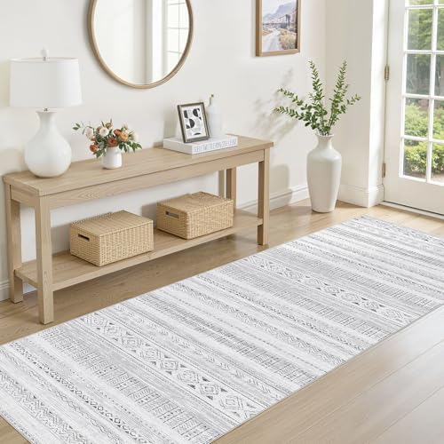 cotiled Hallway 2.6x8 Runner Rugs Washable Boho Moroccan Soft Rug - Image 2