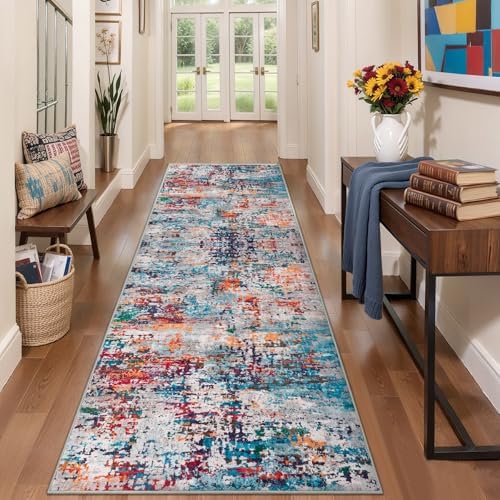 Tangsoo Abstract 3x7 Washable Runner Rug by Tangsoo