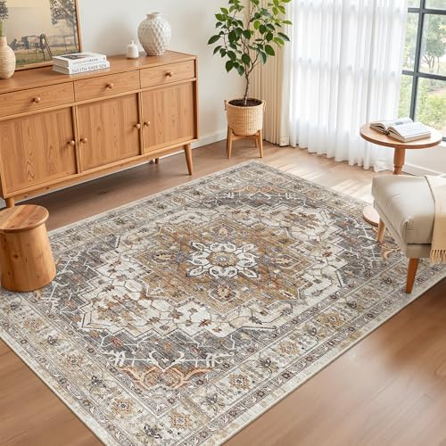 Madane Area Rug 4x6 Washable Rugs Vintage - Image 2