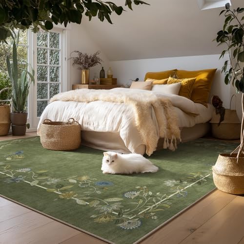10x12 Area Rugs for Living Room: Washable Bedroom Rug Non Slip Large Carpet - Image 4