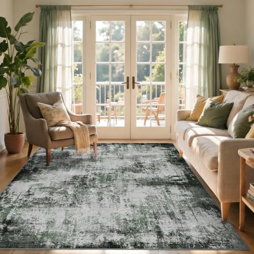 5x7 Ft Abstract Washable Area Rugs - Image 3