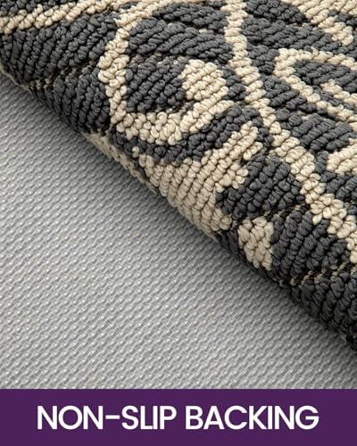 DEXI Front Door Mat Indoor Entryway 24x36 Inside Entrance Doormat Dark Gray - Image 5