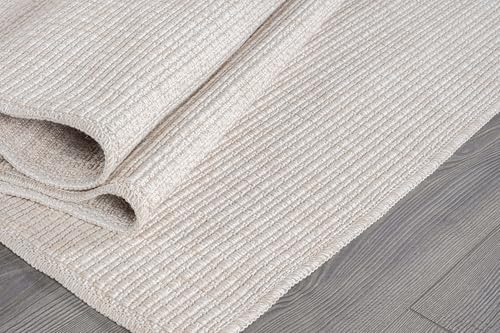 Beverly Rug Easy Jute Off White Entry Rug 2x3 Solid Washable Durable Outdoor - Image 5