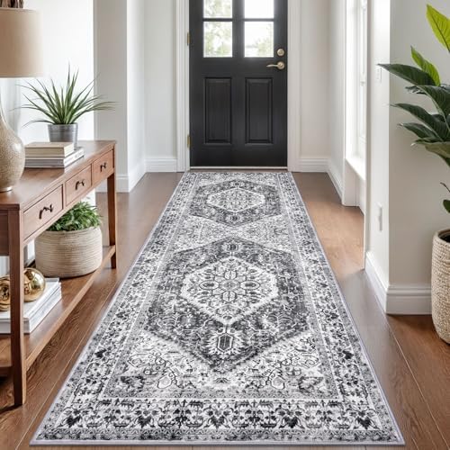 KOZYFLY Runners for Hallways 3x8 Ft Washable Kitchen Runner Rug Boho Runner Rug by KOZYFLY