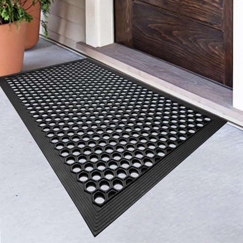 BEHERO Rubber Outdoor Mat 36" x 24" Anti Fatigue Waterproof Non-Slip by BEHEROSUPERMAT