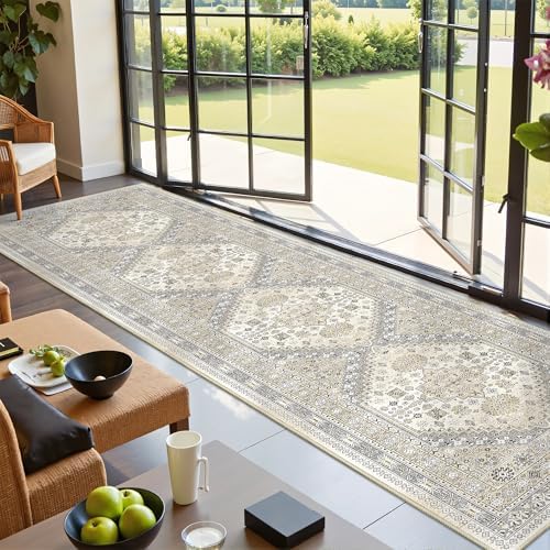 2.5x10 Kitchen Runner Rug Non Slip Vintage Washable Rugs by Restydon