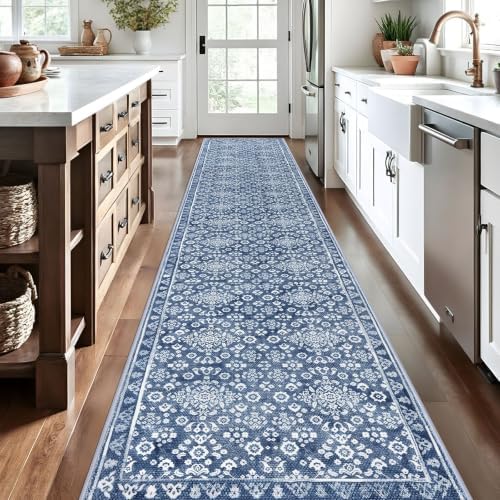 Vintage Washable Runners for Hallway 2.6x14 Runner Rug Non Slip - Image 3