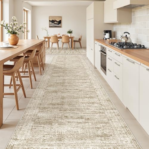 3x16 Runner Rug Non Slip, Washable Hallway Runner Rug by Restydon