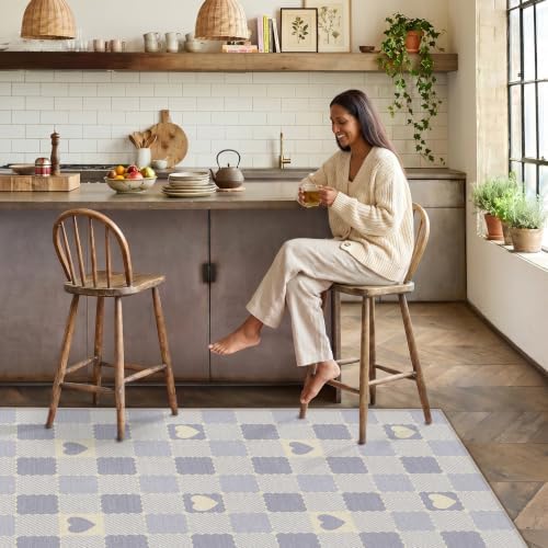Checkered 4x6 Washable Non-Slip Area Rugs - Image 4