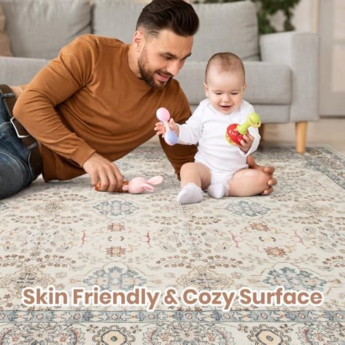 cotiled 10x14 Area Rug for Living Room, Traditional - Image 3
