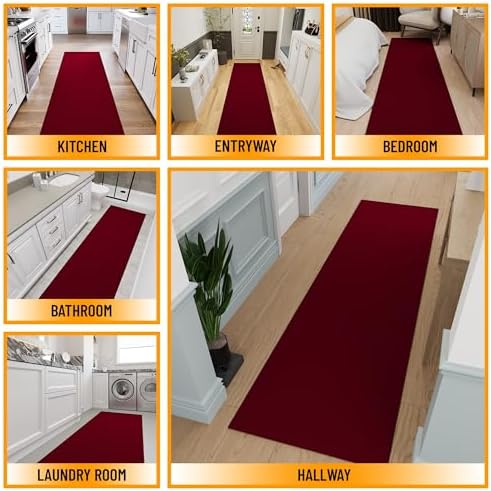 Ottomanson 3x10 Hallway Runner Rug – Non-Slip Kitchen Rugs - Image 3